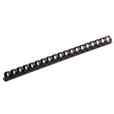 Fellowes Plastik-Binderücken, Format 10 mm, 25 Stück, f. Plastikbindemaschinen, schwarz, 25 Stück