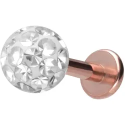Titan Labret mit Innengewinde EPOXY-KUGEL