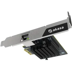 Akasa 10 Gigabit PCIe network card (Mini PCI Express), Netzwerkkarte, Schwarz
