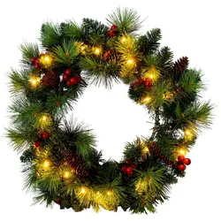 Näve LED-Weihnachtskranz "NOEL" rot Für Aussen geeignet (Haustüre)