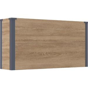 Westmann Pflanzkasten Talus L Holzoptik, 100 x 25 x 52 cm, Stahl