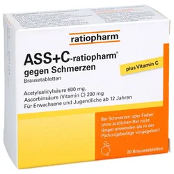 ASS+C-ratiopharm gegen Schmerzen