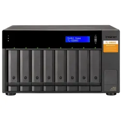 QNAP TL-D800S Speicherlaufwerksgehäuse HDD / SSD-Gehäuse Schwarz, Grau 2.5/3.5"
