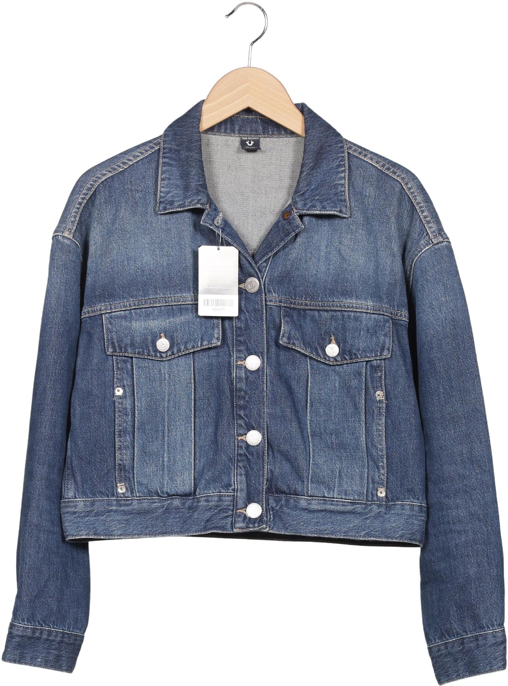 True Religion Damen Jacke, Blau, Gr. XL, Baumwolle - Second Hand