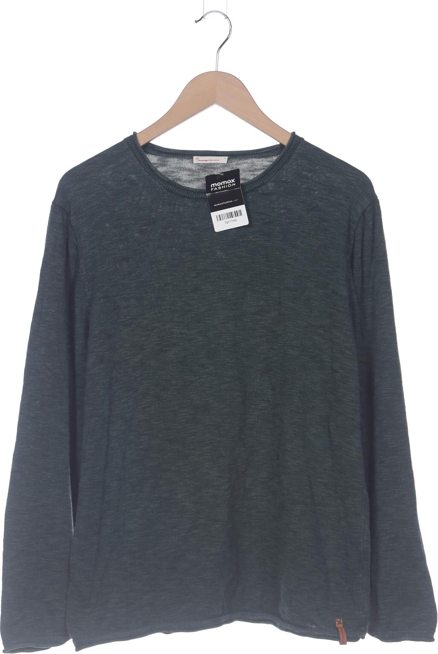 Knowledge Cotton Apparel Herren Pullover, Grün, Gr. XL, Lyocell / Baumwolle / Leinen - Second Hand