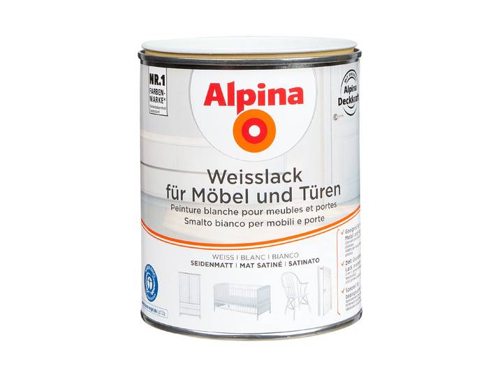 Alpina Weisslack 0.75 l Seidenmatt