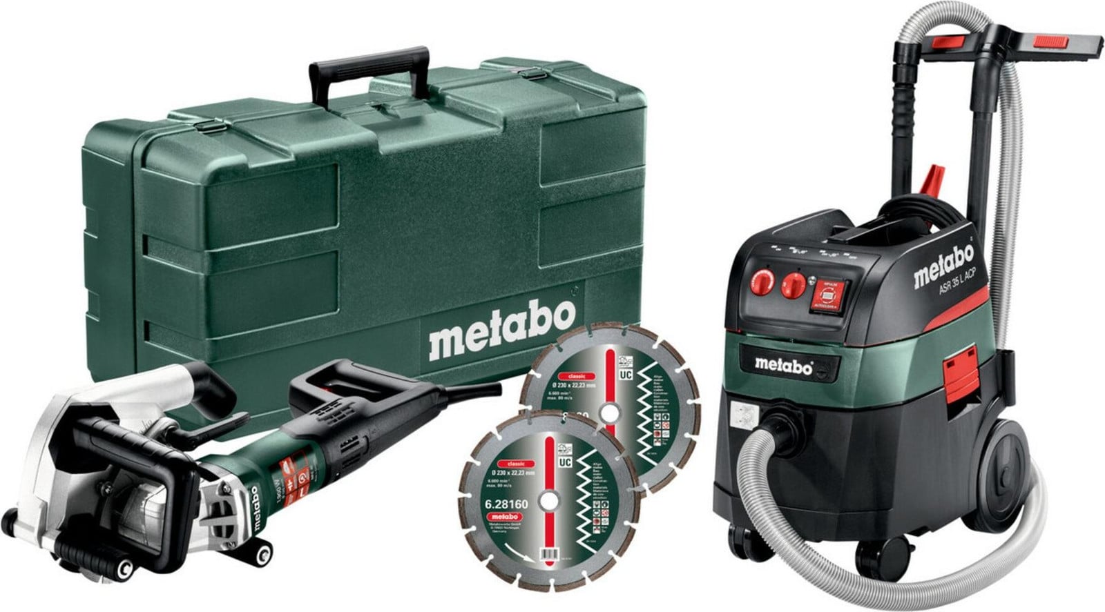 Metabo Wandfrees MFE 40 en alleszuiger ASR 35 L ACP set