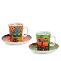 Espressotassen Set Fantastic Felines - Spring/Wish