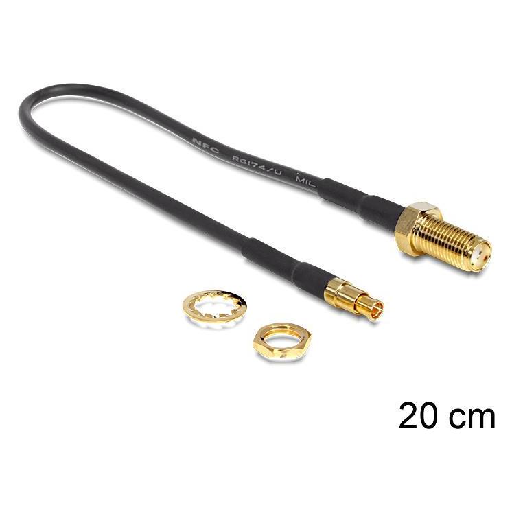 Delock GSM/3G/4G TS-9 Stecker zu SMA Adapter, 20cm (88484)