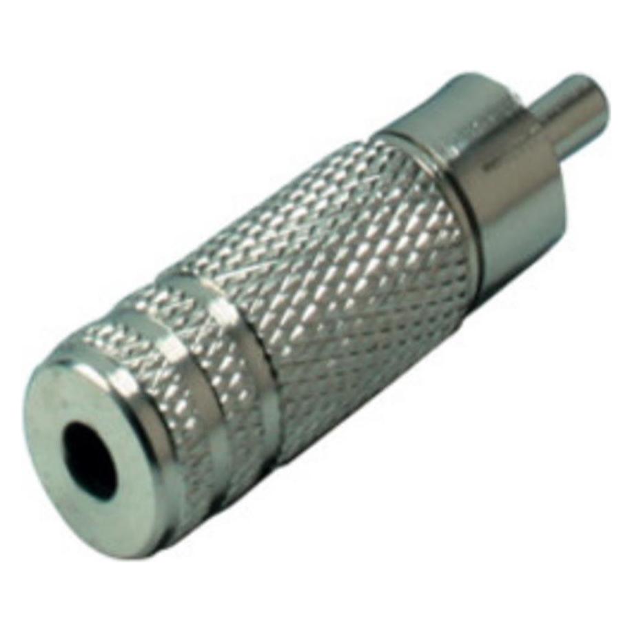 Shiverpeaks S/CONN maximum connectivity Adapter, Cinchstecker auf Klinkenkupplung Mono 3,5mm, Metall (Winkeladapter) (57004-M)