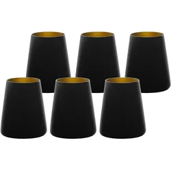 BECHER Power Schwarz-Gold 380 ml 6er Set