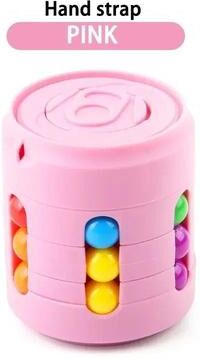 Uplift Picks Magic Bean Colorful Fidget Spinner Stress Relief Toy pink