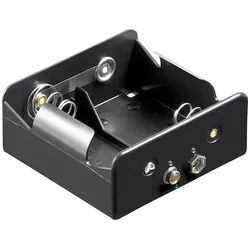 Batteriehalter für 2x Mono D mit Druckknopfanschluss