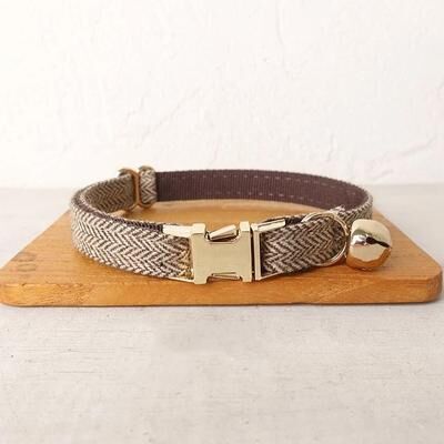 Uplifted Finds Customized Velvet Pet ID Collar With Bowknot & Bell multicolor l