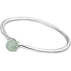 LEAF - STACKING RING AQUA CALZEDON - silber