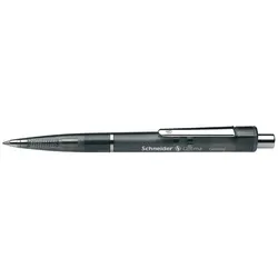 Druckkugelschreiber OPTIMA, schwarz-transparent, M, schwarz, dokumentenecht