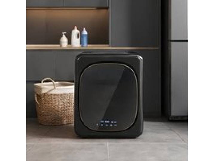 Sèche-linge compact 4 kg 6 programmes acier inoxydable matte black 48 cm