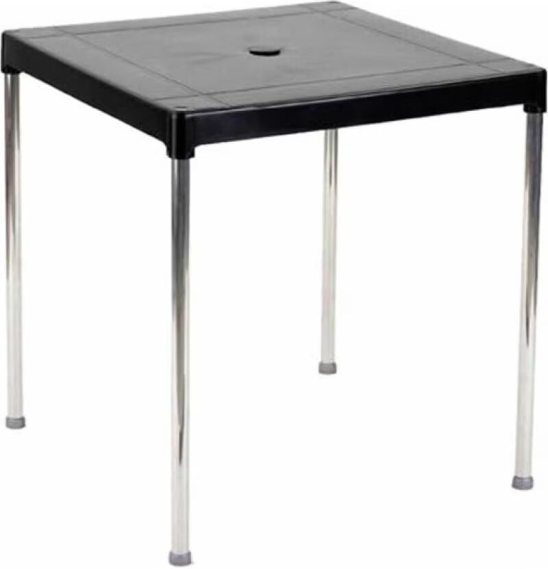 Mesa Garden Life Cuadrada Para Jardín, Piscina Y Playa Negro Talla Única Unisex