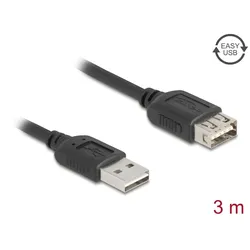 DELOCK USB 2.0 Verlängerungska. USB Typ-A St Typ-A Buchse 3m