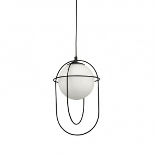 Design hanglamp Axis Searchlight zwart en wit 9131BK