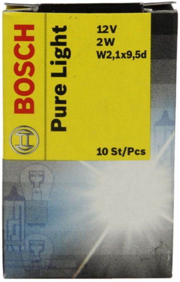 Bosch Lampada secondaria W2W 12V, 2W, 10 Pezzo