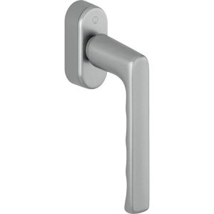 Hoppe-AG Fenstergriff Hamburg 11701335 SecuForte, 32-42 mm Stiftlänge, Metall, dunkelsilber