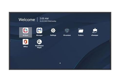 Viewsonic CDE8614-2C Digital Signage Display 86 inch 4K Ultra HD LCD Wi-Fi Android 14 Zwart
