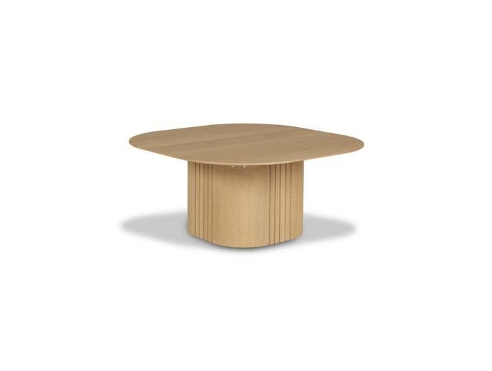 faee Couchtisch Gemenskap, aus lackierter Eiche, Gestell mit eleganten Rillen