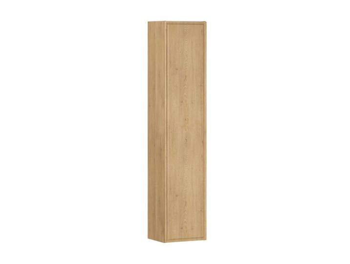 Colonne murale 1 porte panneaux stratifiés marron
