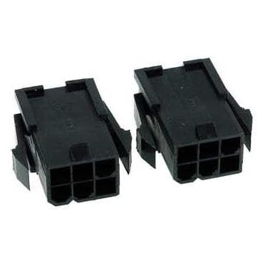 Phobya VGA Power Connector 6Pin Buchse 4-eckig (82356)