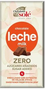 Chocolates Solé Chocolate Com Leite Adoçado Com Stevia 100g