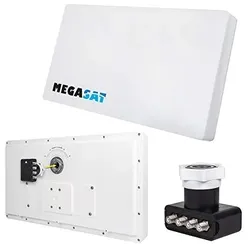 Megasat D4 Satellitenantenne 10,7 - 12,75 GHz Weiß