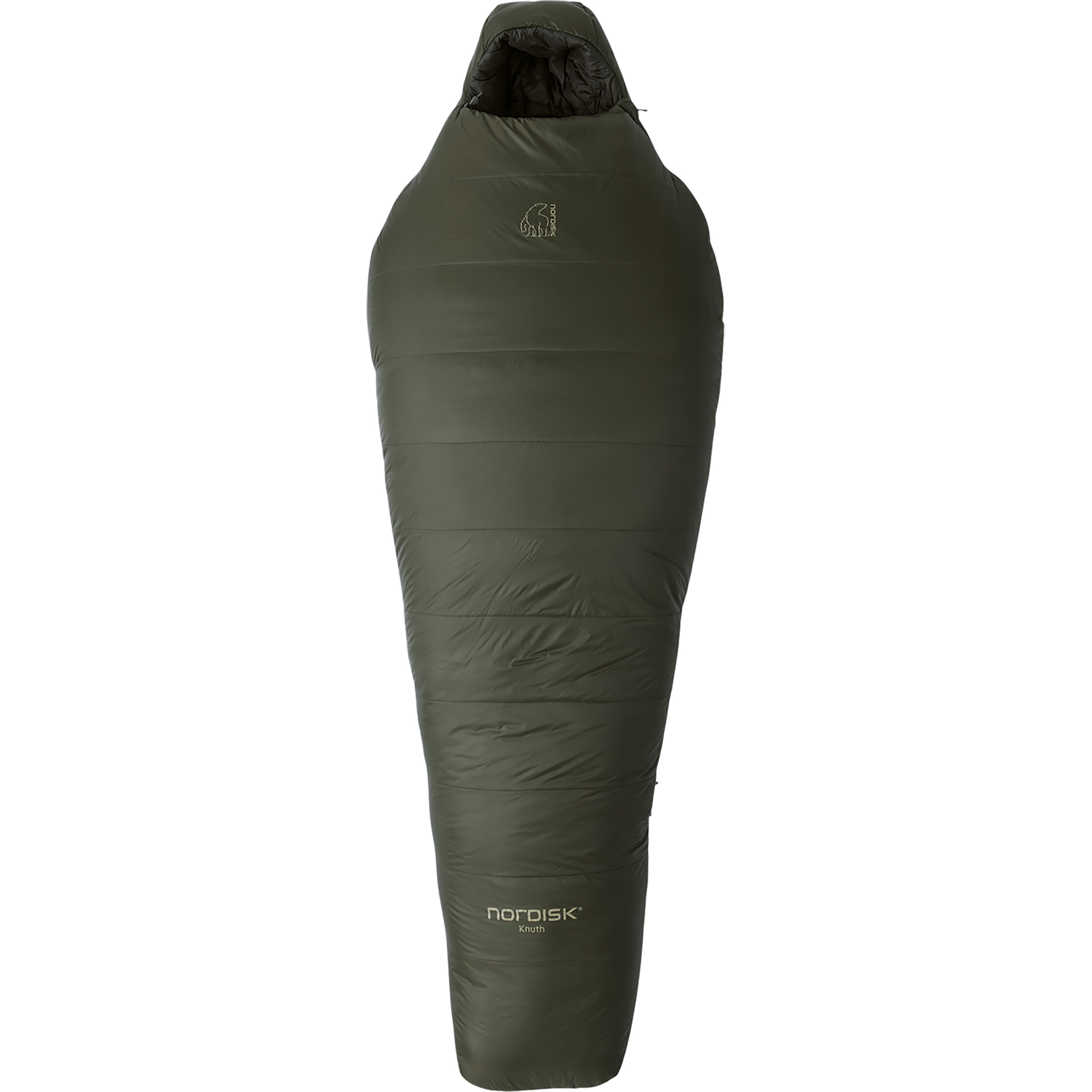 Nordisk Knuth -20° Mummy Schlafsack Kunstfaserschlafsäcke gruen Größe max. 175cm Trekking Wasserabweisend