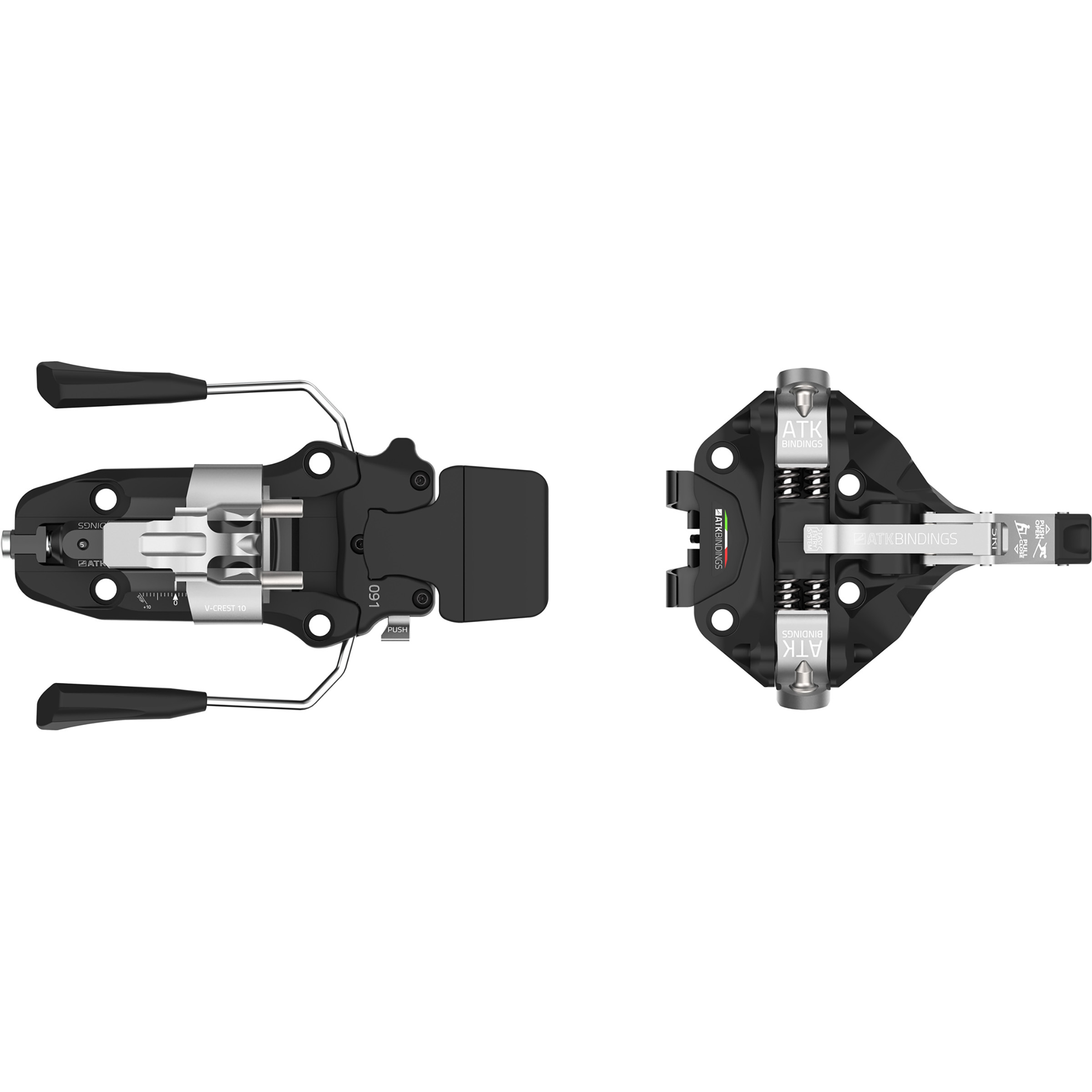 ATK Bindings Bergzeit V-Crest 10 BR Tourenbindung Tourenbindungen weiss Größe 102mm Skitour