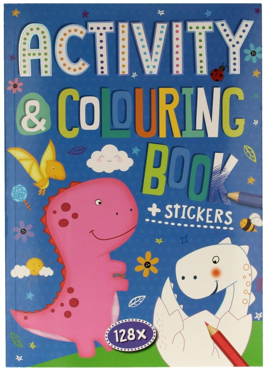 Wins Holland Kleuren Activiteitenboek Dinosaurus - 128 pagina's
