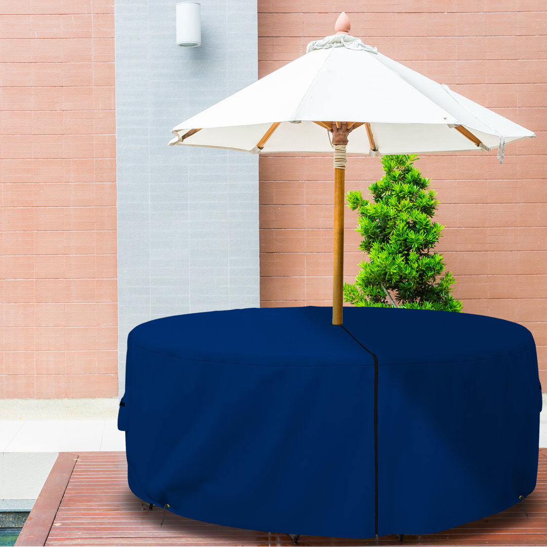Blue Elephant Outdoor Cover Blue 61cm H x 241.3cm W