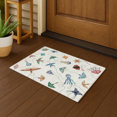 Addison Rugs Machine Washable Indoor/ Outdoor Contemporary Kites Chantille Rug