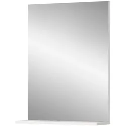 SPIEGEL weiß 60 x 79 cm, Wandspiegel mit Ablage