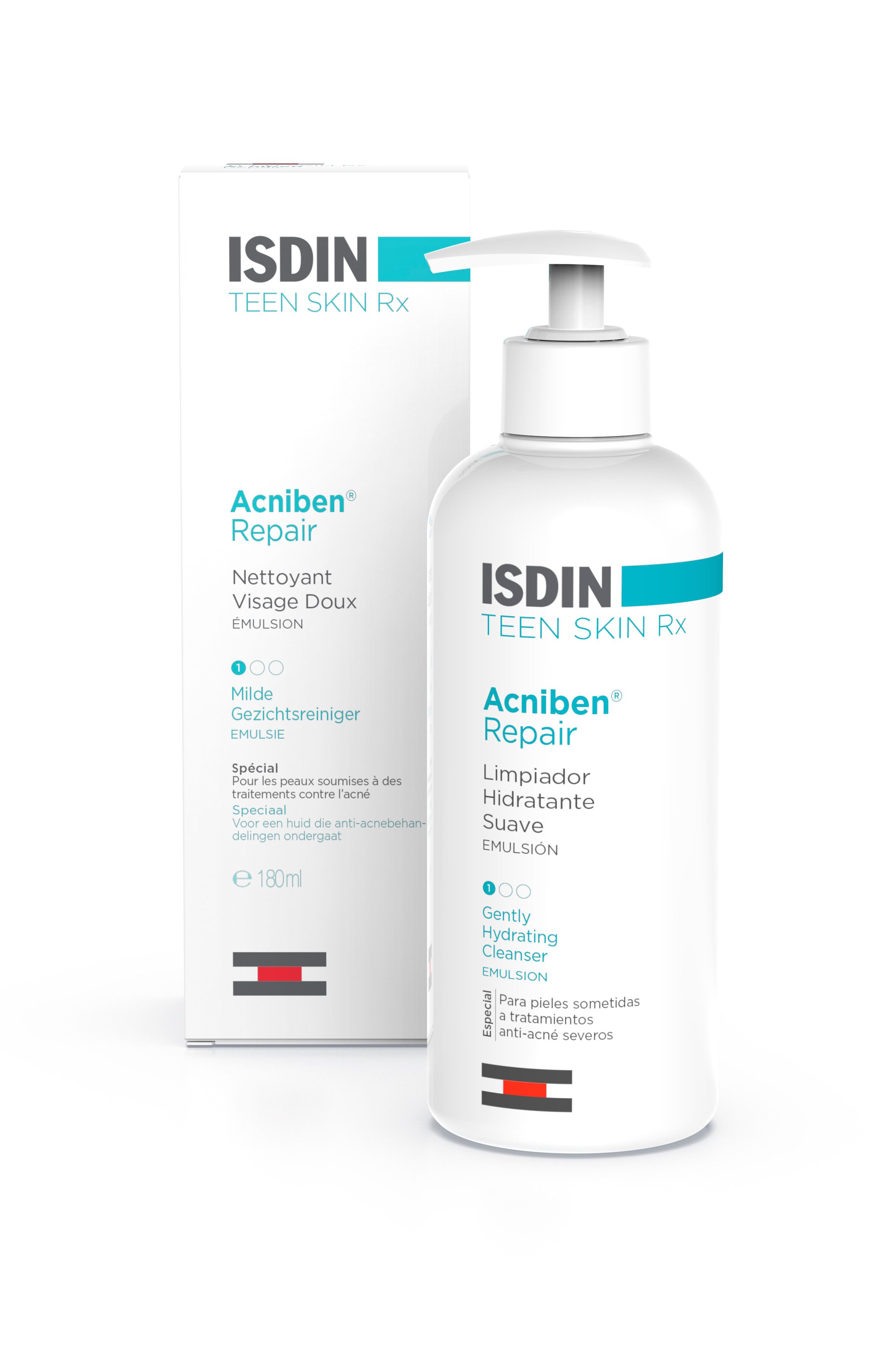 Isdin Acniben Repair Reinigungsemulsion 180 ml Emulsion