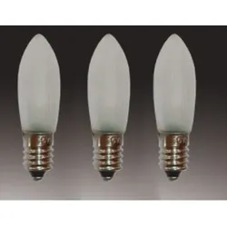 Hellum LED Riffelkerze 16V 0,1W E10 830 matt 3er Pack