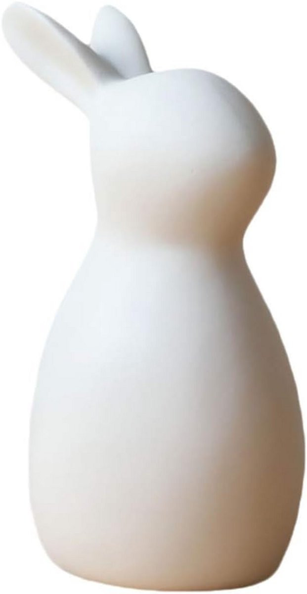 Keramisch Paashaas Beeldje Miniatuur Porselein Decoratie voor Binnen en Buiten