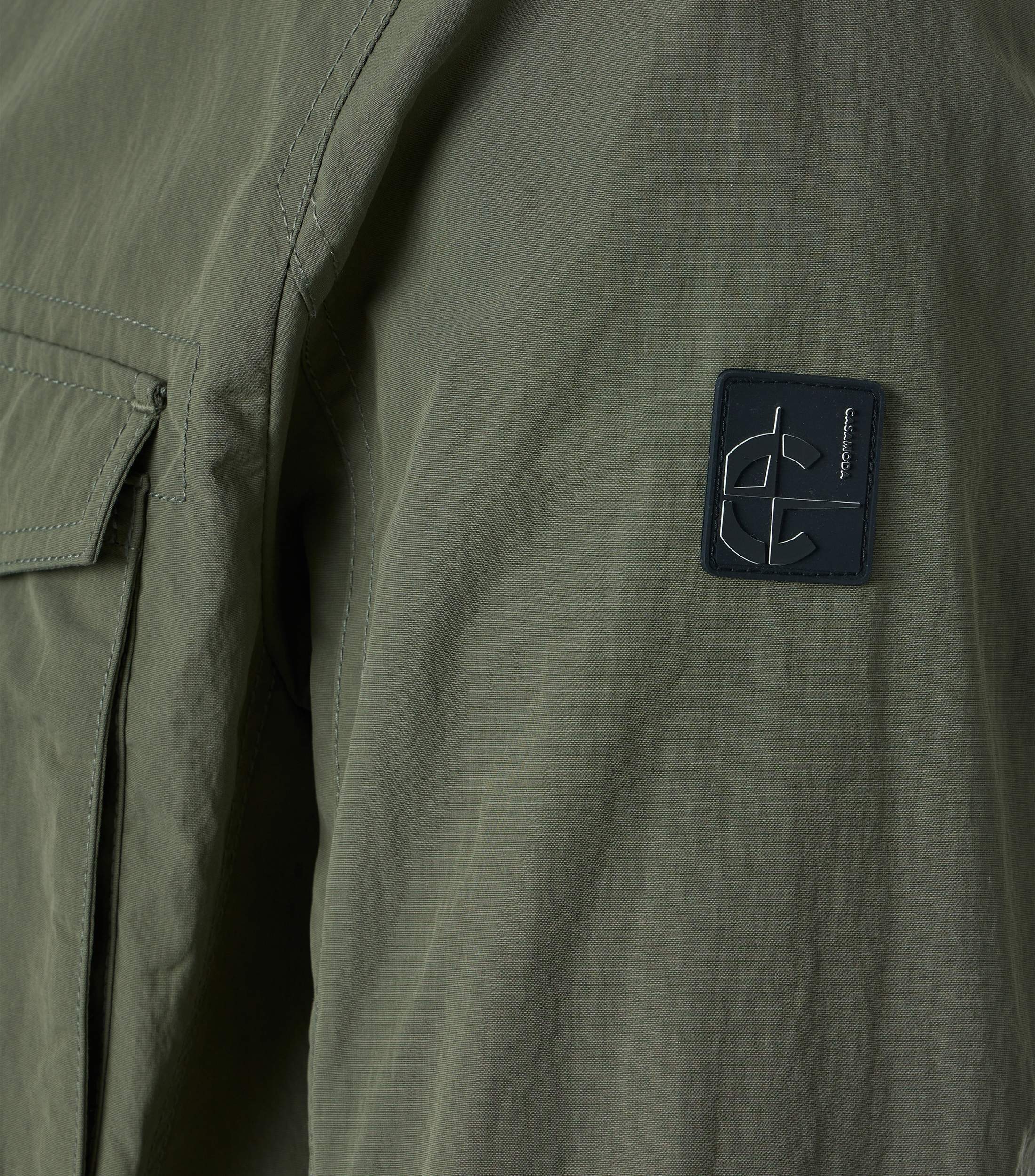 Sommerjacke CASAMODA "CASAMODA Sommerjacke uni", Herren, Gr. 3XL, grün, 100% Polyamid, Jacken