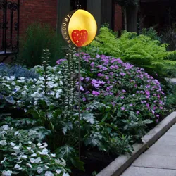 LED Solar Außen Leuchte Deko Steck Strahler Garten Terrassen Erdspieß Leuchte Welcome