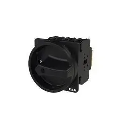 Eaton EP-400929 P3 Hauptschalter, 80 A, Einbau, 3-polig, Form EA/SVB, schwarz, Türkupplungsdrehantrieb P3-80/EA/SVB-SW EP400929