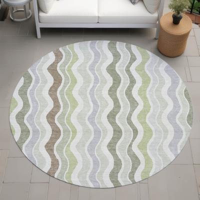 Addison Rugs Machine Washable Indoor/ Outdoor Funky Stripe Chantille Rug