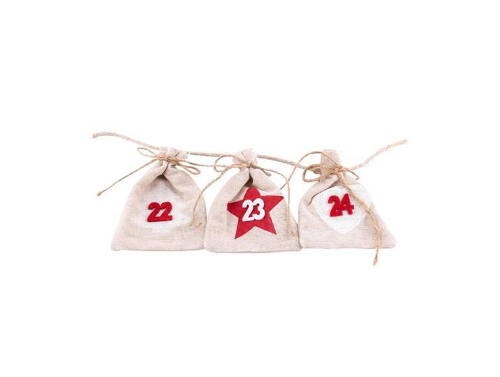 befüllbarer Adventskalender PAJOMA Happy , bunt, B:8,5cm, Adventskalender, befüllbarer Adventskalender