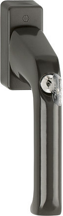 HOPPE Fenstergriff absperrbar London 013S/U34, ohne Schrauben, Aluminium 6940191