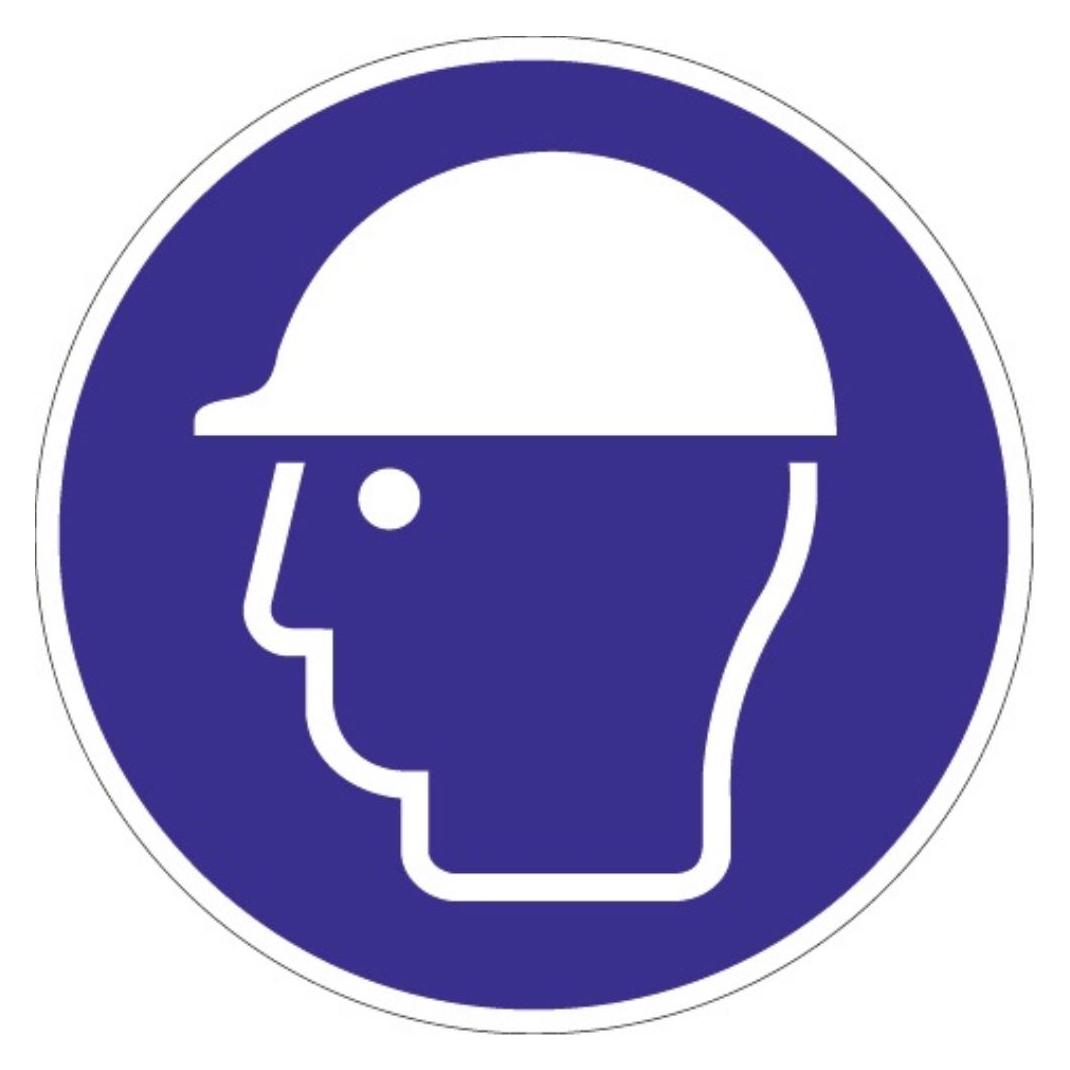 HP Autozubehör Gebotszeichen ASR A1.3/DIN EN ISO 7010 Kopfschutz benutzen Folie (9000477506)