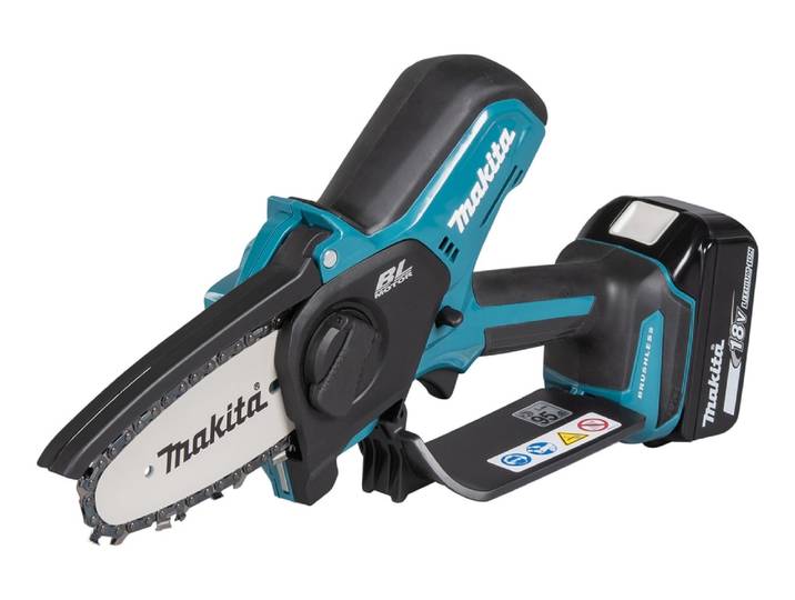 Akku-Astschere MAKITA »DUC101RX06« 18V, 10 cm, 8 m/s, Inkl. Akku , blau (türkis), Gartenscheren-Maschinen, Akku-Astschere, für Park-und Baumpflege,zum Ausasten + Korrekturschnitte