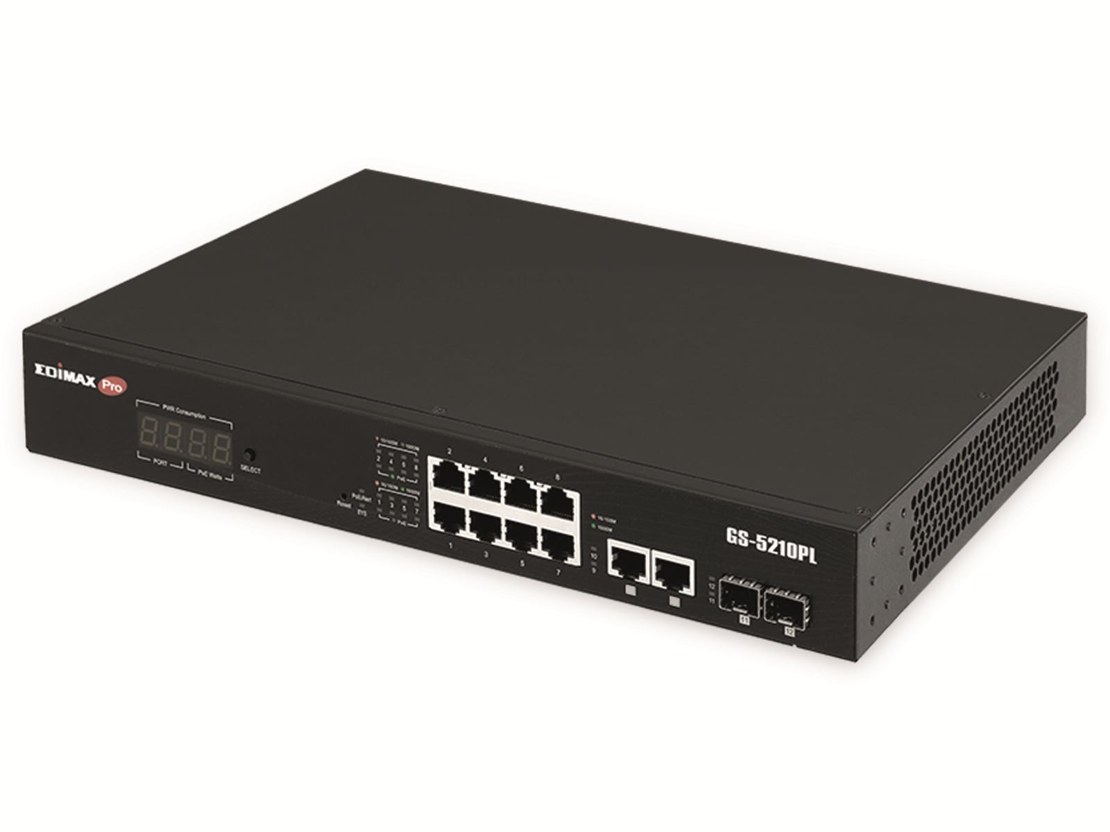 Edimax GS-5210PL Switch met 12x GE GS-5210PL